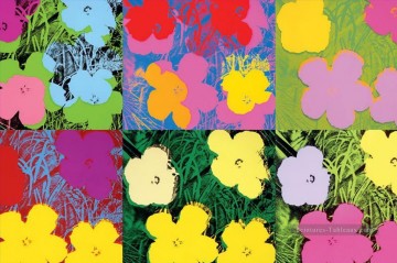 Flores 6 Andy Warhol Pinturas al óleo